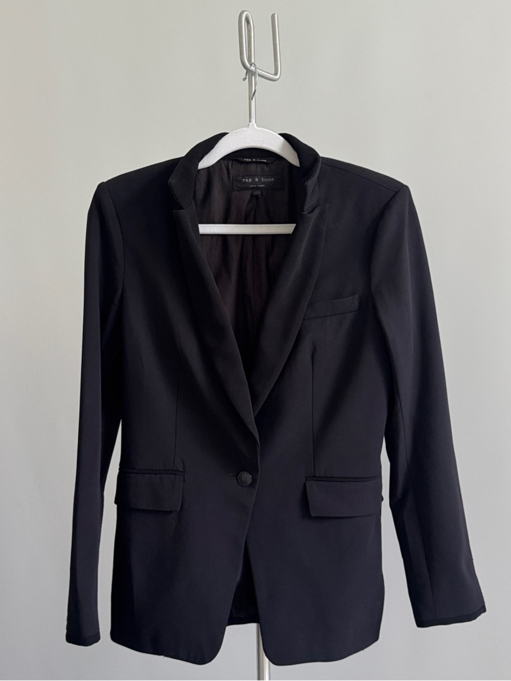 Rag & Bone Navy with Black Blazer Jacket size 4 Tuxedo